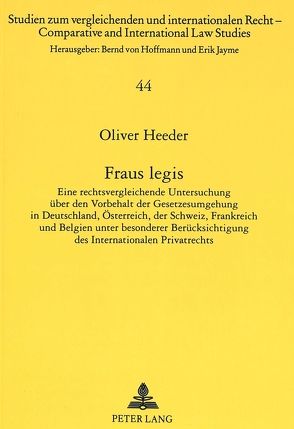 Fraus legis von Heeder,  Oliver