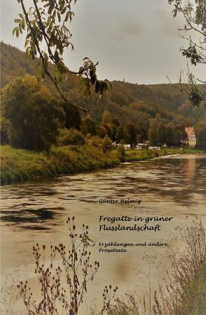 Fregatte in grüner Flusslandschaft von Helmig,  Günter