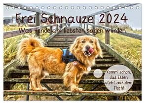 Frei Schnauze 2024. Was Hunde am liebsten sagen würden (Tischkalender 2024 DIN A5 quer), CALVENDO Monatskalender von Lehmann (Hrsg.),  Steffani