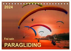 Frei sein – Paragliding (Tischkalender 2024 DIN A5 quer), CALVENDO Monatskalender von Roder,  Peter