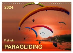 Frei sein – Paragliding (Wandkalender 2024 DIN A4 quer), CALVENDO Monatskalender von Roder,  Peter