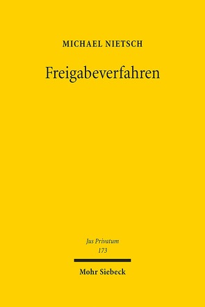 Freigabeverfahren von Nietsch,  Michael