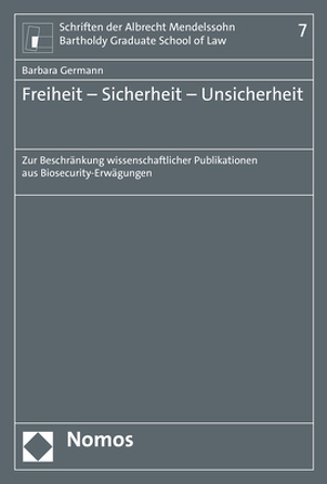 Freiheit – Sicherheit – Unsicherheit von Germann,  Barbara