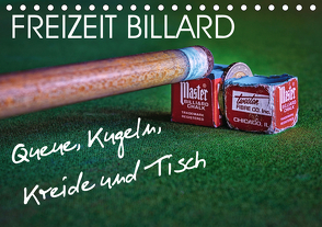 Freizeit Billard – Queue, Kugeln, Kreide und Tisch (Tischkalender 2021 DIN A5 quer) von Voßen - Herzog von Laar am Rhein,  W.W.