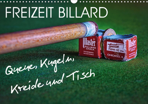 Freizeit Billard – Queue, Kugeln, Kreide und Tisch (Wandkalender 2021 DIN A3 quer) von Voßen - Herzog von Laar am Rhein,  W.W.