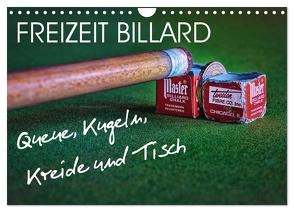 Freizeit Billard – Queue, Kugeln, Kreide und Tisch (Wandkalender 2024 DIN A4 quer), CALVENDO Monatskalender von Voßen - Herzog von Laar am Rhein,  W.W.