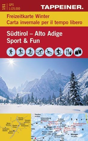 Freizeitkarte Südtirol – Sport & Spaß im Winter von Athesia.Tappeiner.Verlag