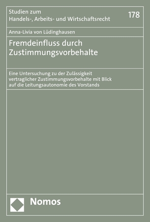 Fremdeinfluss durch Zustimmungsvorbehalte von Lüdinghausen,  Anna-Livia von