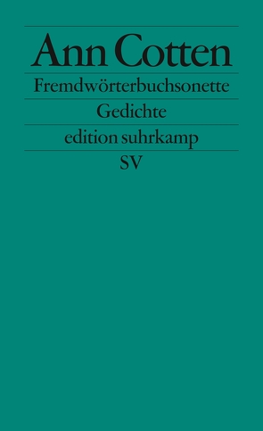 Fremdwörterbuchsonette von Cotten,  Ann