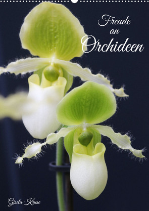 Freude an Orchideen (Wandkalender 2024 DIN A2 hoch), CALVENDO Monatskalender von Kruse,  Gisela