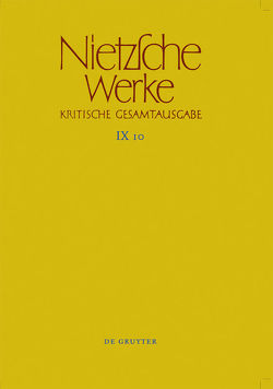 Friedrich Nietzsche: Nietzsche Werke. Abteilung 9: Der handschriftliche… / Arbeitshefte W II 8 und W II 9 von Haase,  Marie-Luise, Kohlenbach,  Michael, Riebe,  Thomas, Röllin,  Beat, Stockmar,  René, Weißbrodt,  Daniel