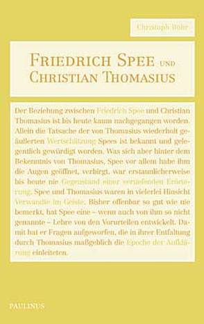 Friedrich Spee und Christian Thomasius von Böhr,  Christoph