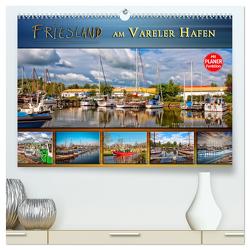 Friesland – am Vareler Hafen (hochwertiger Premium Wandkalender 2024 DIN A2 quer), Kunstdruck in Hochglanz von Roder,  Peter