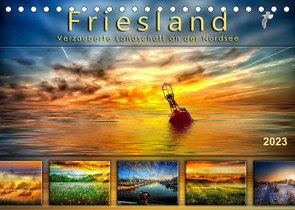 Friesland, verzauberte Landschaft an der Nordsee (Tischkalender 2023 DIN A5 quer) von Roder,  Peter