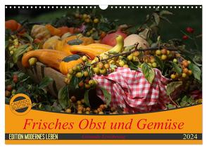 Frisches Obst und Gemüse (Wandkalender 2024 DIN A3 quer), CALVENDO Monatskalender von SchnelleWelten,  SchnelleWelten