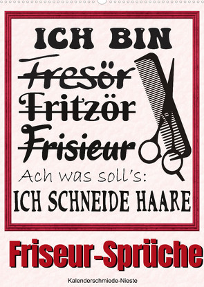 Friseur-Sprüche (Wandkalender 2022 DIN A2 hoch) von Löwer,  Sabine