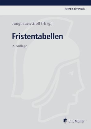 Fristentabellen von Beisse,  Michael, Fiedler,  Sylvie, Groß,  Ingo, Groß,  Ingo Michael, Jungbauer,  Sabine, König,  Cornelia, Müller,  Olaf, Okon,  Waltraud, Schütz,  Christian