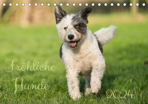 Fröhliche Hunde (Tischkalender 2024 DIN A5 quer), CALVENDO Monatskalender von Fornal,  Martina