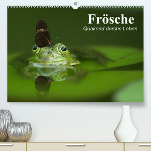 Frösche. Quakend durchs Leben (Premium, hochwertiger DIN A2 Wandkalender 2023, Kunstdruck in Hochglanz) von Stanzer,  Elisabeth