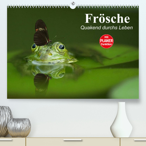 Frösche. Quakend durchs Leben (Premium, hochwertiger DIN A2 Wandkalender 2023, Kunstdruck in Hochglanz) von Stanzer,  Elisabeth