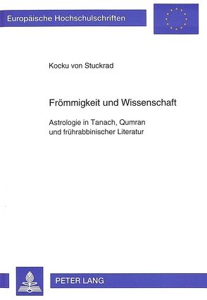 Frömmigkeit und Wissenschaft von von Stuckrad,  Kocku