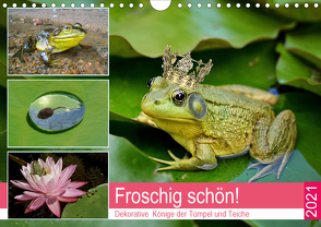 Froschig schön! Dekorative Könige der Tümpel und Teiche (Wandkalender 2021 DIN A4 quer) von Hurley,  Rose