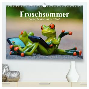 Froschsommer. Liebe, Sonne und Urlaub (hochwertiger Premium Wandkalender 2024 DIN A2 quer), Kunstdruck in Hochglanz von Stanzer,  Elisabeth