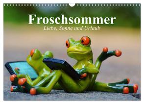 Froschsommer. Liebe, Sonne und Urlaub (Wandkalender 2024 DIN A3 quer), CALVENDO Monatskalender von Stanzer,  Elisabeth