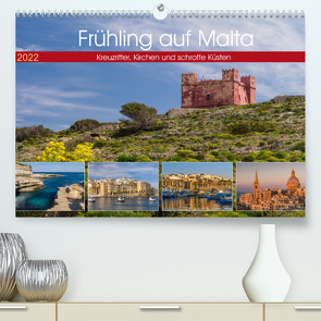 Frühling auf Malta – Kreuzritter, Kirchen und schroffe Küsten (Premium, hochwertiger DIN A2 Wandkalender 2022, Kunstdruck in Hochglanz) von Caccia,  Enrico