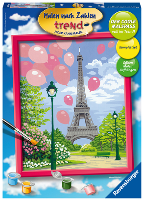 Ravensburger Malen nach Zahlen 28912 – Frühling in Paris – ab 12 Jahren