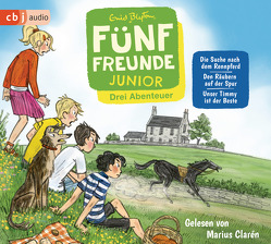 Fünf Freunde JUNIOR – Drei Abenteuer – Die Suche nach dem Rennpferd. Den Räubern auf der Spur. Unser Timmy ist der Beste von Blyton,  Enid, Clarén,  Marius, Lang,  Elisabeth