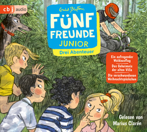 Fünf Freunde JUNIOR – Drei Abenteuer – Ein aufregender Waldausflug. Das Geheimnis der alten Villa. Die verschwundenen Weihnachtspäckchen von Blyton,  Enid, Clarén,  Marius, Lang,  Elisabeth