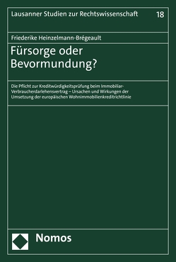 Fürsorge oder Bevormundung? von Heinzelmann-Brégeault,  Friederike