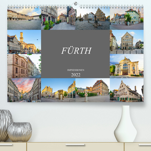 Fürth Impressionen (Premium, hochwertiger DIN A2 Wandkalender 2022, Kunstdruck in Hochglanz) von Meutzner,  Dirk