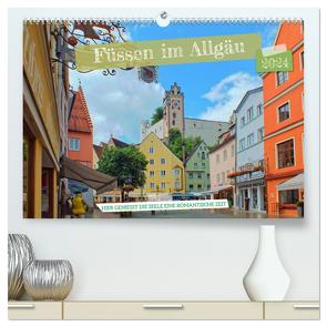 Füssen im Allgäu – Hier genießt die Seele eine romantische Zeit (hochwertiger Premium Wandkalender 2024 DIN A2 quer), Kunstdruck in Hochglanz von Felix,  Holger