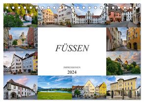 Füssen Impressionen (Tischkalender 2024 DIN A5 quer), CALVENDO Monatskalender von Meutzner,  Dirk