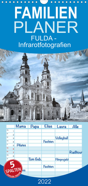 Familienplaner Fulda – Infrarotfotografien von Kurt Lochte (Wandkalender 2022 , 21 cm x 45 cm, hoch) von Lochte,  Kurt