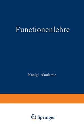 Functionenlehre von Weierstrass,  K.