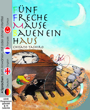 Fünf freche Mäuse bauen ein Haus (Buch mit DVD) von Tashiro,  Chisato