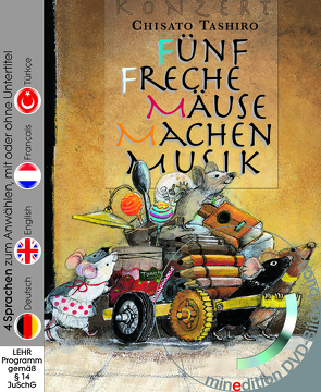 Fünf freche Mäuse machen Musik (Buch mit DVD) von Tashiro,  Chisato