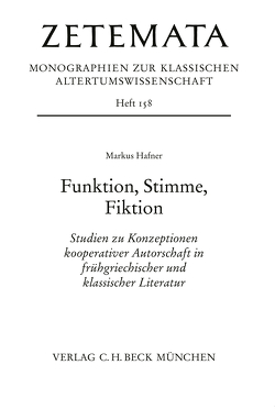 Funktion, Stimme, Fiktion von Häfner,  Markus