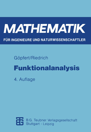 Funktionalanalysis von Göpfert,  Alfred, Riedrich,  Thomas