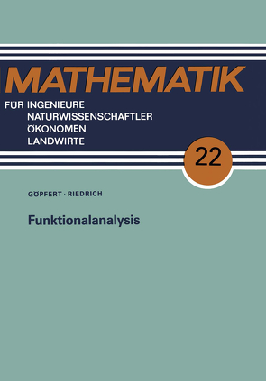 Funktionalanalysis von Göpfert,  Alfred