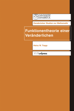 Funktionentheorie einer Veränderlichen von Trapp,  Heinz-Wilhelm