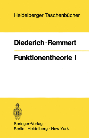 Funktionentheorie I von Diederich,  K., Remmert,  R.