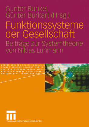 Funktionssysteme der Gesellschaft von Burkart,  Günter, Runkel,  Gunter