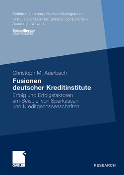 Fusionen deutscher Kreditinstitute von Auerbach,  Christoph