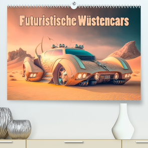 Futuristische Wüstencars (Premium, hochwertiger DIN A2 Wandkalender 2024, Kunstdruck in Hochglanz) von Brunner-Klaus,  Liselotte