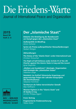 FW – Heft 03-04/2015, Jg. 90 von Arnauld,  Andreas von, Debiel,  Tobias, Rittberger †,  Volker, Tomuschat,  Christian