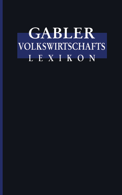 Gabler Volkswirtschafts Lexikon von Hadeler,  Thorsten